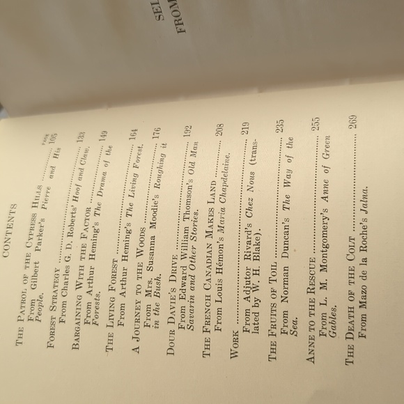 2/$12 Book 1929 Selected Stories from Canadian Prose - Picture 5 of 6